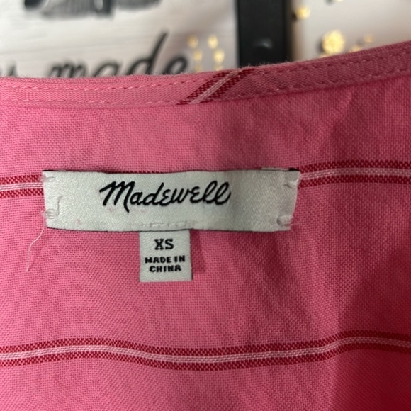 Madewell Wrap Top in Cecilia Stripe. Size XS - Picture 5 of 9